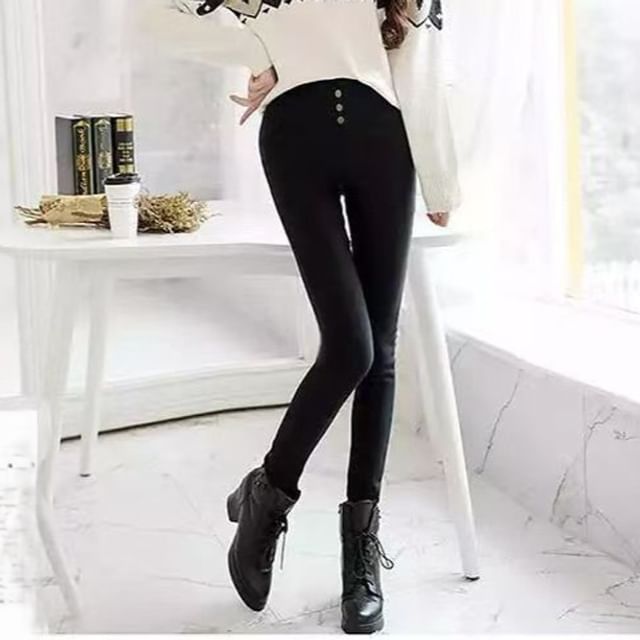 Everose-High Waist Elastic Jeggings
