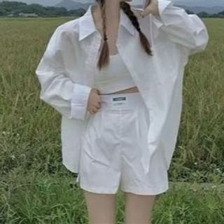 Everose-Long-Sleeve Oversized Shirt