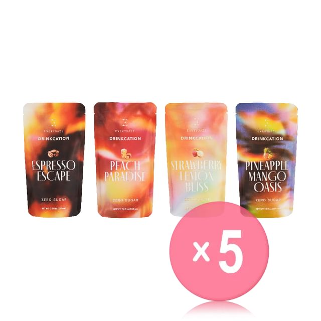 EVERYDAZE-Drinkcation - 4 Types 5pcs Bundle Set
