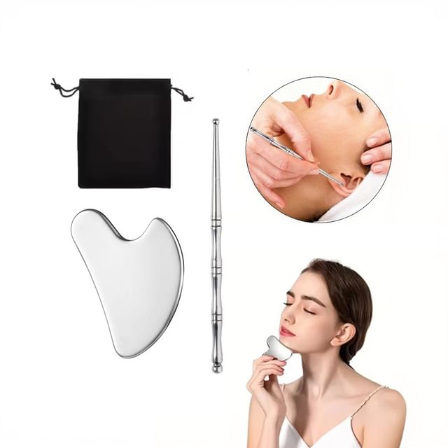 Evora-Stainless Steel Massage Scraping Tool Acupuncture Point Tool Set