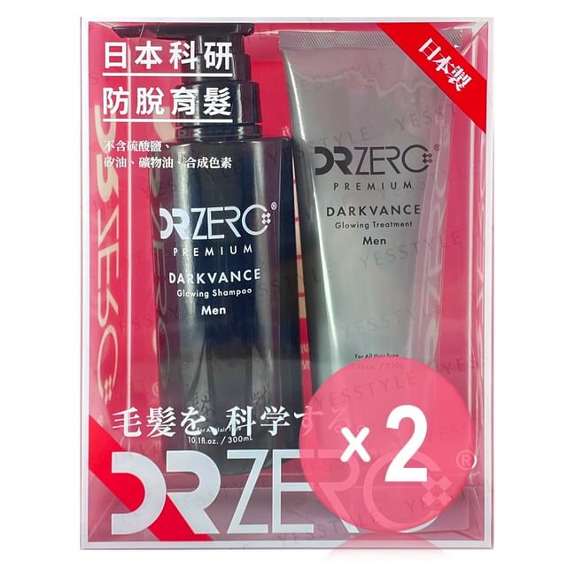 EWI Lab-DR ZERO Darkvance Glowing Shampoo Treatment Set Men 2pcs Bundle Set