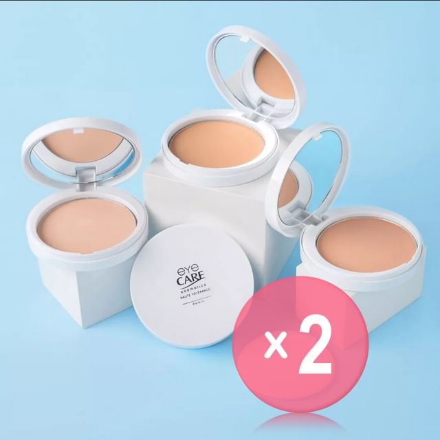 Eye Care Cosmetics-Soft Compact Powder 2pcs Bundle Set
