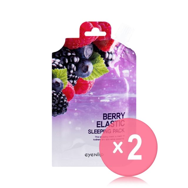 eyeNlip-Berry Elastic Sleeping Pack Spout Pouch Set 2pcs Bundle Set