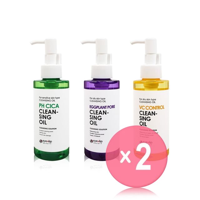 eyeNlip-Cleansing Oil - 3 Types 2pcs Bundle Set