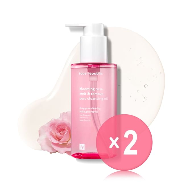 face republic-Blooming Rose Melt Remove Pore Cleansing Oil 2pcs Bundle Set