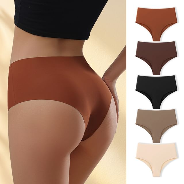 Faiar-Seamless Plain Panties