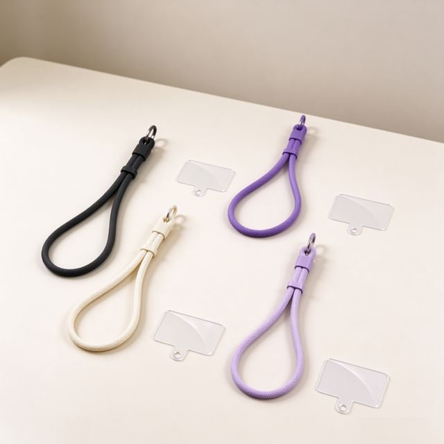 fairliea-Plain Mobile Phone Rope Wristband Chain