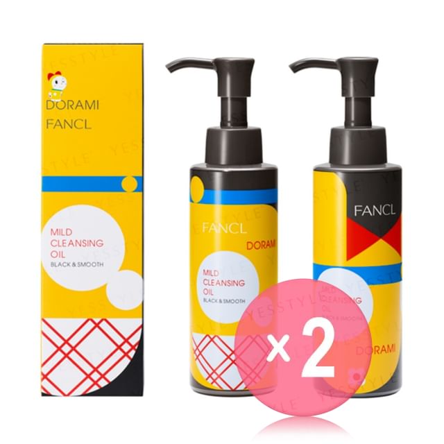 Fancl-Doraemi Mild Cleansing Oil Black Smooth 2pcs Bundle Set