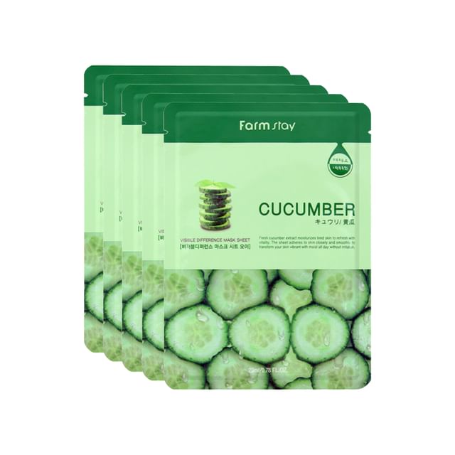 Farmstay-Visible Difference Mask Sheet Cucumber Bundle Set