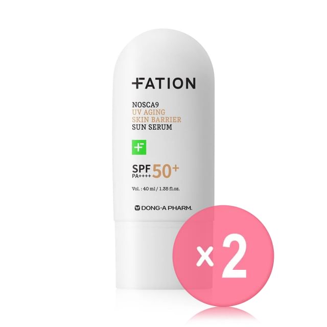 FATION-Nosca9 UV Aging Skin Barrier Sun Serum 2pcs Bundle Set