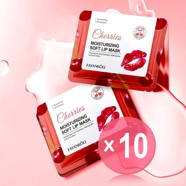 FAYANKOU-Cherries Moisturizing Soft Lip Mask 10pcs Bundle Set