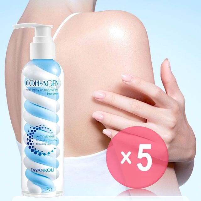 FAYANKOU-Collagen Anti-Aging Marshmallow Body Lotion 5pcs Bundle Set