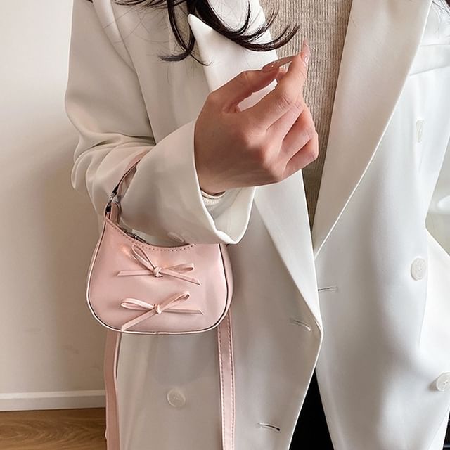 FAYLE-Bow Top Handle Crossbody Bag