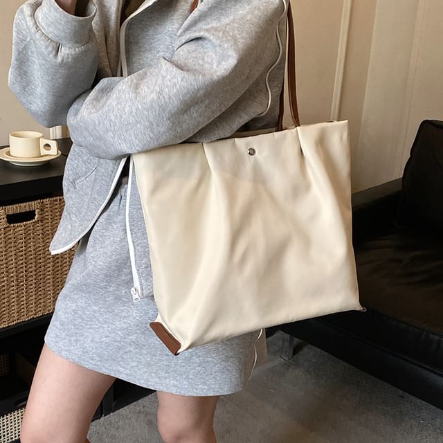 FAYLE-Contrast Strap Tote Bag Crossbody Bag