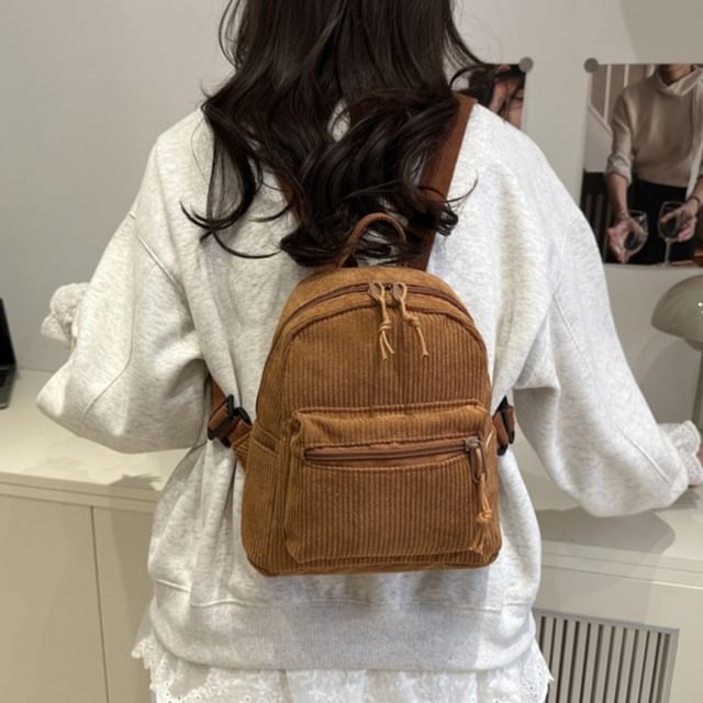 FAYLE-Corduroy Backpack