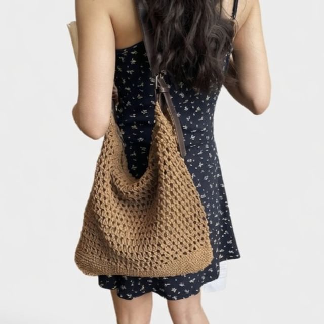 FAYLE-Crochet Shoulder Bag