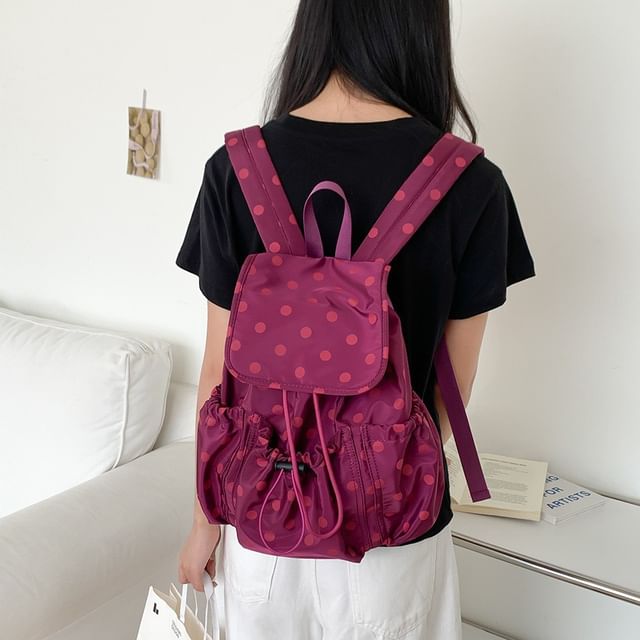 FAYLE-Drawstring Nylon Backpack