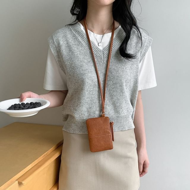 FAYLE-Faux Leather Mini Crossbody Bag