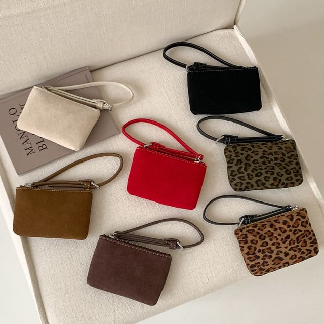 FAYLE-Faux Suede Coin Purse