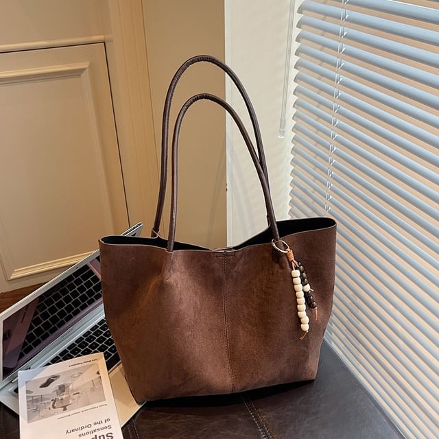 FAYLE-Faux Suede Tote Bag