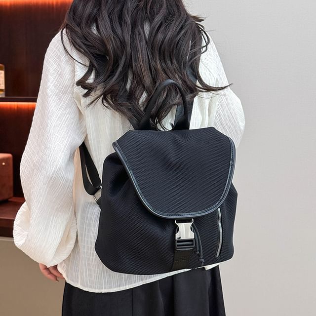 FAYLE-Flap Buckle Zip Backpack