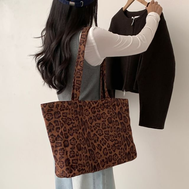 FAYLE-Leopard Print Tote Bag