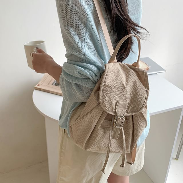 FAYLE-Nylon Flap Backpack