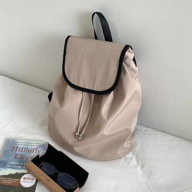 FAYLE-Nylon Flap Backpack