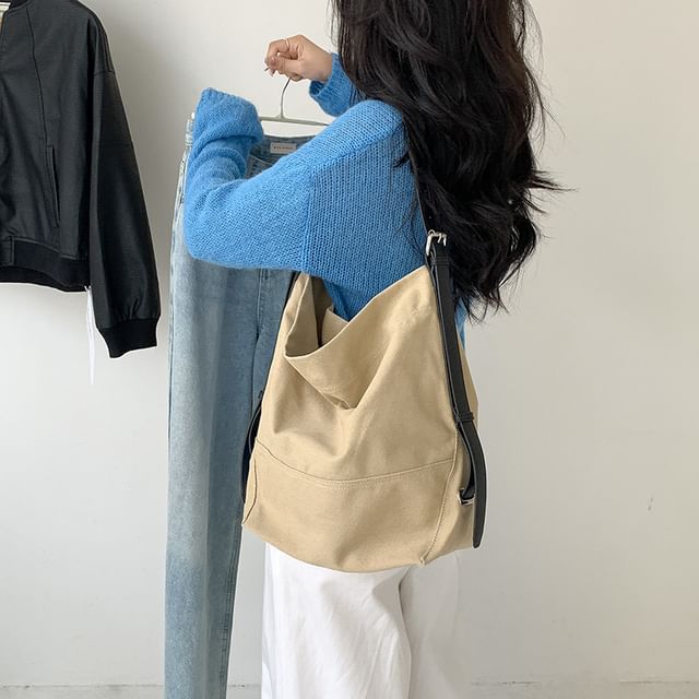 FAYLE-Plain Canvas Tote Bag