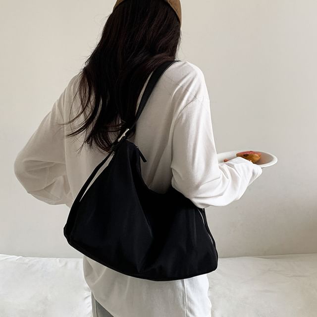 FAYLE-Plain Hobo Bag