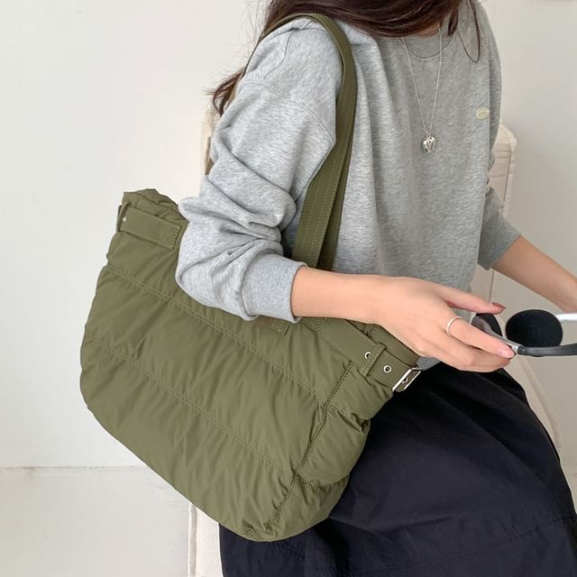 FAYLE-Plain Padded Tote Bag