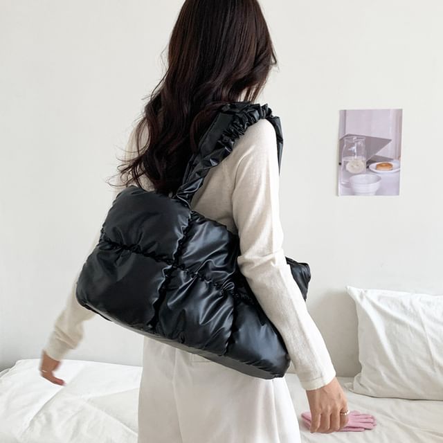 FAYLE-Plain Quilted Tote Bag