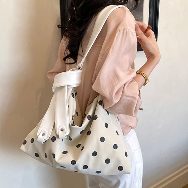FAYLE-Polka Dot Shoulder Bag