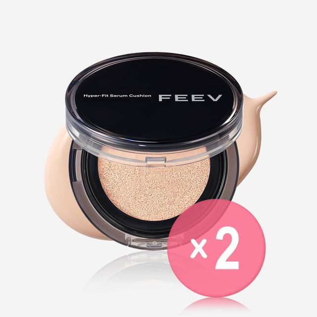 FEEV-Hyper-Fit Serum Cushion - 3 Colors 2pcs Bundle Set