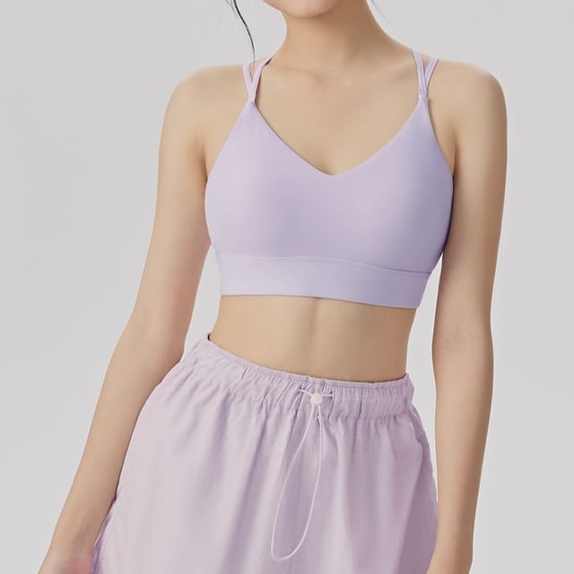 femmal-Plain Sport Bra Top