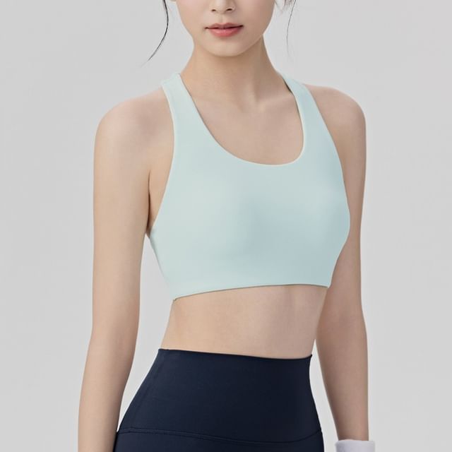 femmal-Plain Sport Bra Top