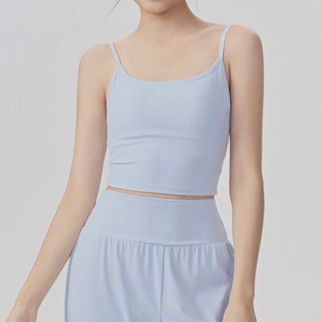 femmal-Sport Plain Camisole Top