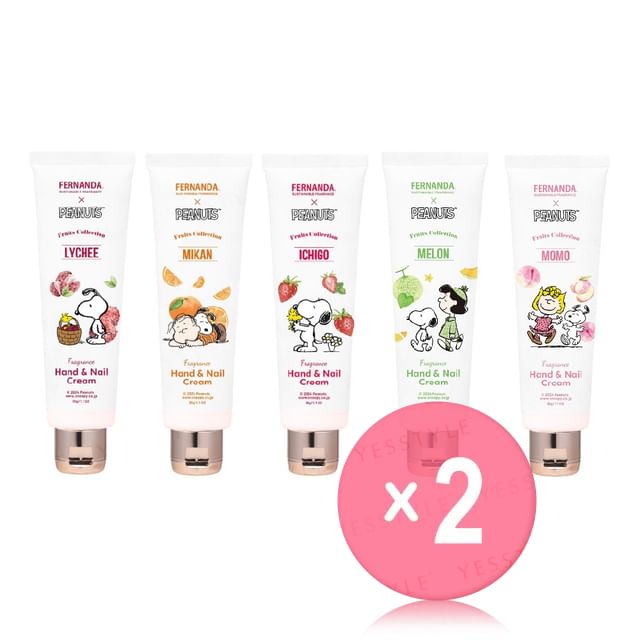 Fernanda-Peanuts Snoopy Fragrance Hand Nail Cream 2pcs Bundle Set