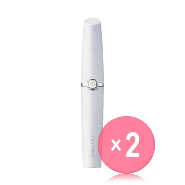 FESTINO-Eyebrow Shaver White 2pcs Bundle Set