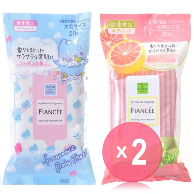 FIANCEE-Fragrance Body Sheet 2pcs Bundle Set