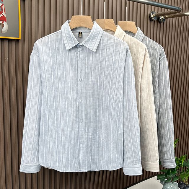 Filmas-Long-Sleeve Striped Shirt