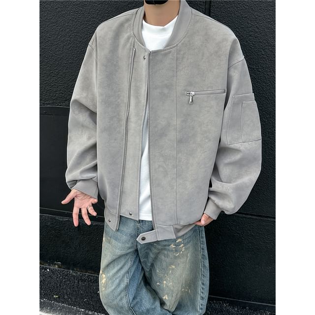 Filmas-Plain Zip-Up Jacket