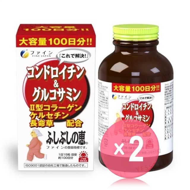 FINE JAPAN-Chondroitin Glucosamine Tablet 2pcs Bundle Set