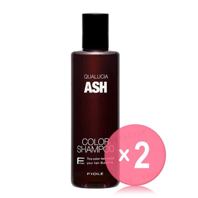 FIOLE-QUALUCIA Color Shampoo Ash 2pcs Bundle Set