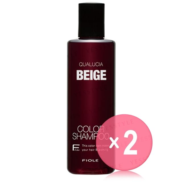 FIOLE-QUALUCIA Color Shampoo Beige 2pcs Bundle Set