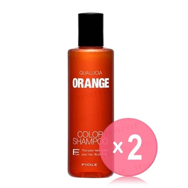 FIOLE-QUALUCIA Color Shampoo Orange 2pcs Bundle Set