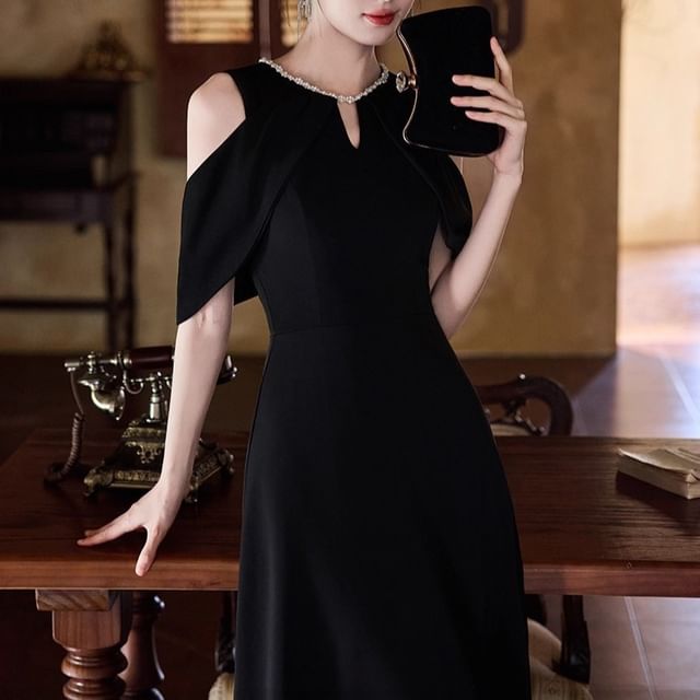 white corset dress cheap Velvi - Cindi Midi - Size:EU 36/US 6 The gathered circle skirt burgundy socks Black Summer Dresses For