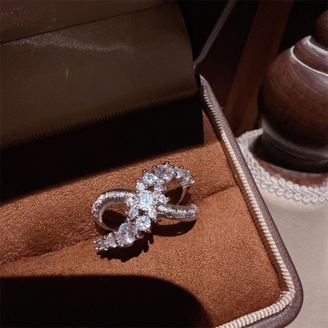 Fireflicka-Rhinestone Open Ring
