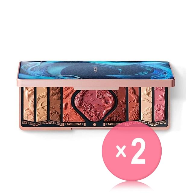 Florasis-Floral Engraving Phoenix Makeup Palette - 5 Types 2pcs Bundle Set
