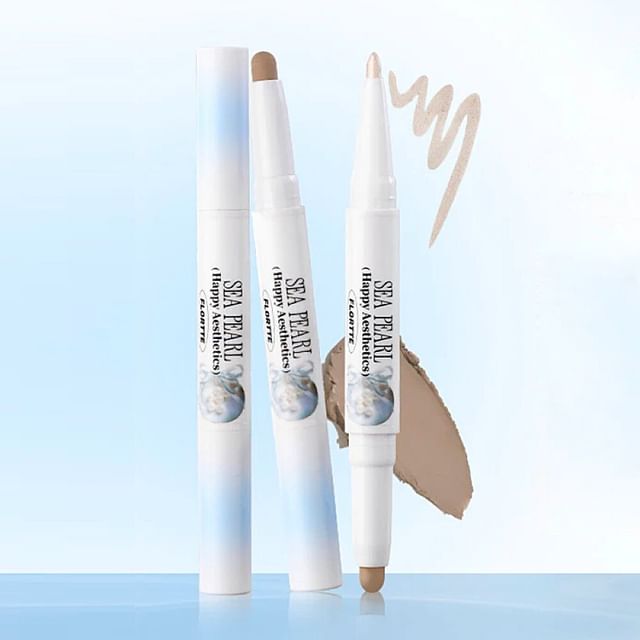 FLORTTE-Iluminador y Contorno en Lápiz Glass Sea Collection Dual-Ended Highlight Contour Pen